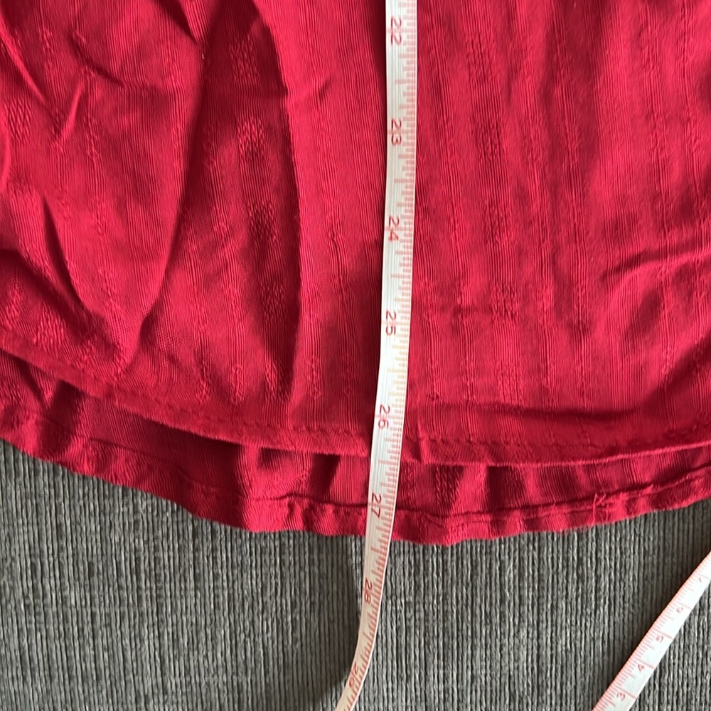 Womens KNOX ROSE Pretty Red Embroidered Top Size XXL - Picture 11 of 11